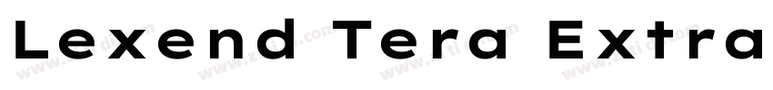 Lexend Tera ExtraLig字体转换 Lexend Tera ExtraLig字体转换